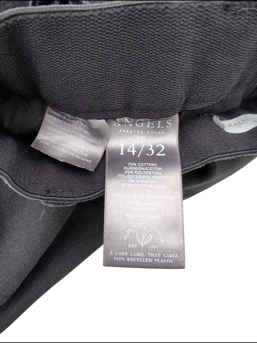 Angels Forever Young Everluxe Sculpt Women Skinny Jeans Stretch Waistband 14/32 - Picture 8 of 8
